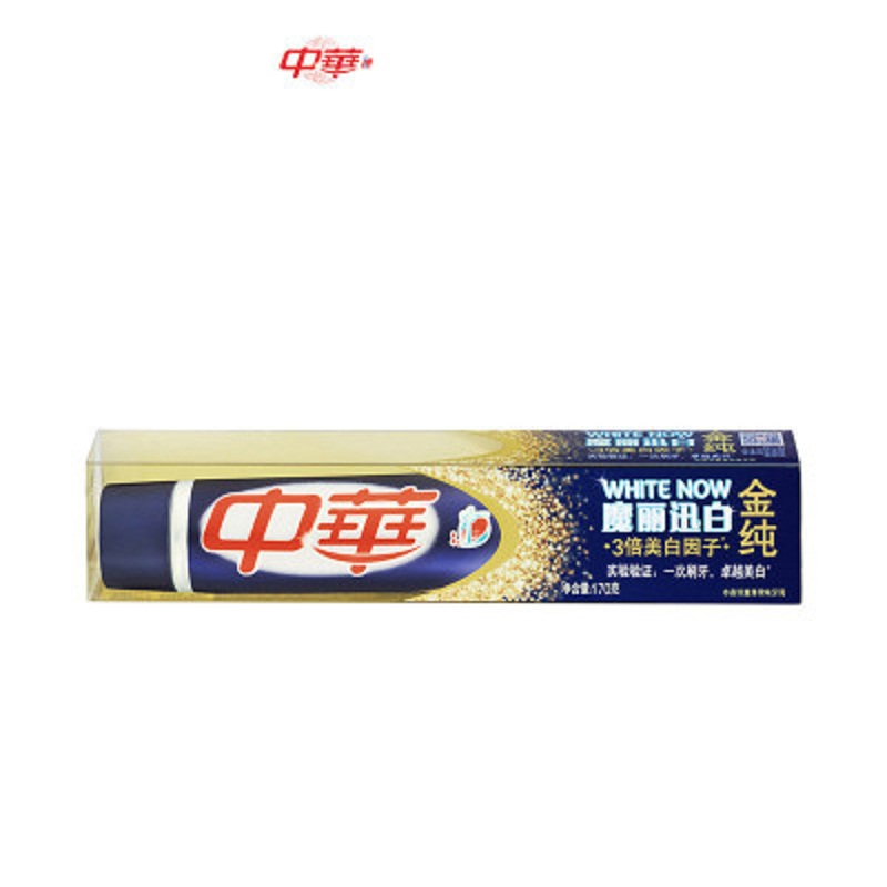 中华 金纯魔丽迅白冰晶双重薄荷味 牙膏 170g（单位：支）
