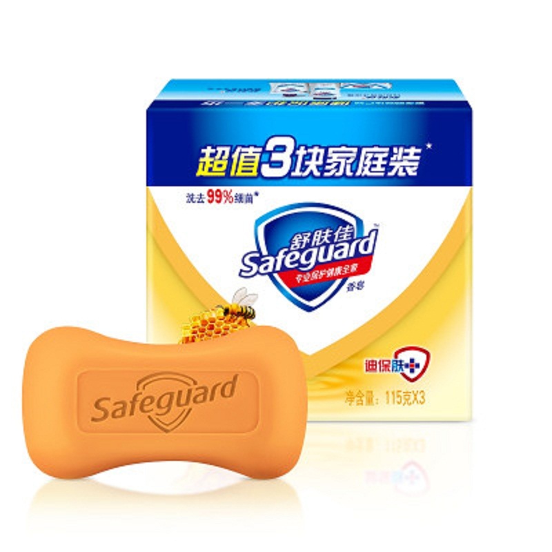 舒肤佳(Safeguard ) 蜂蜜润护 香皂三块装 115g*3 (单位:块)