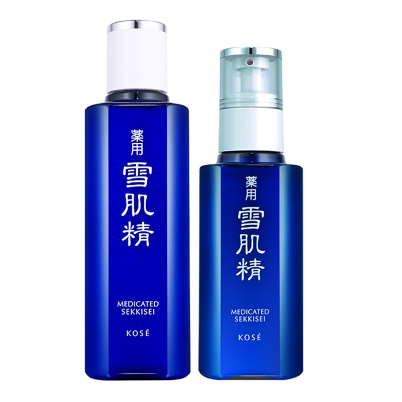 日本高丝雪肌精SEKKISE白皙保湿化妆品套装/女士护肤套装 雪肌精水乳两件套(水180ml+乳130ml)正品保证