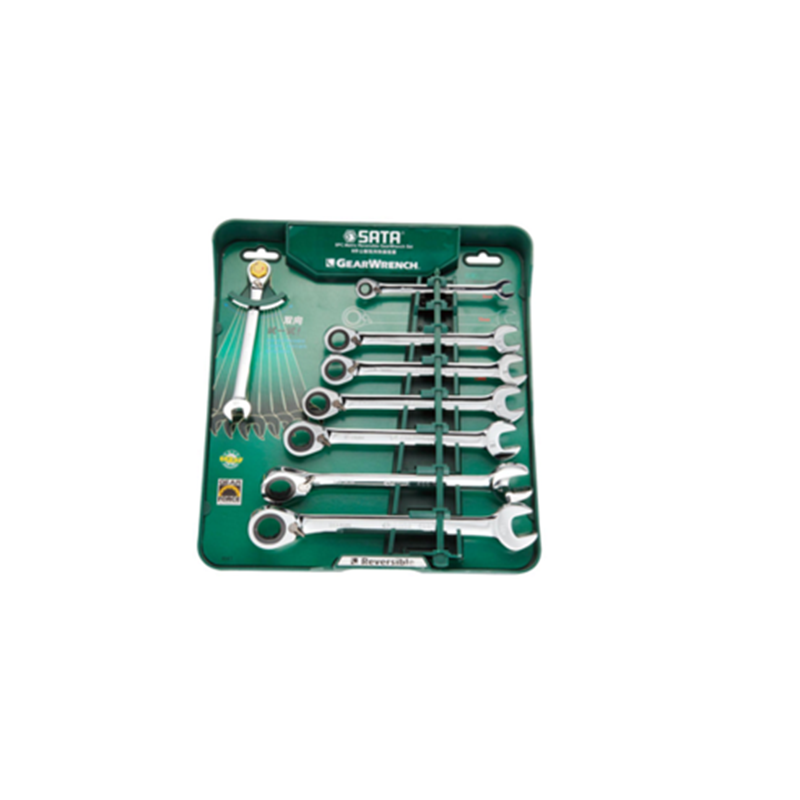 世达(SATA) 8件套双向快扳组套 09041 货期5-10天