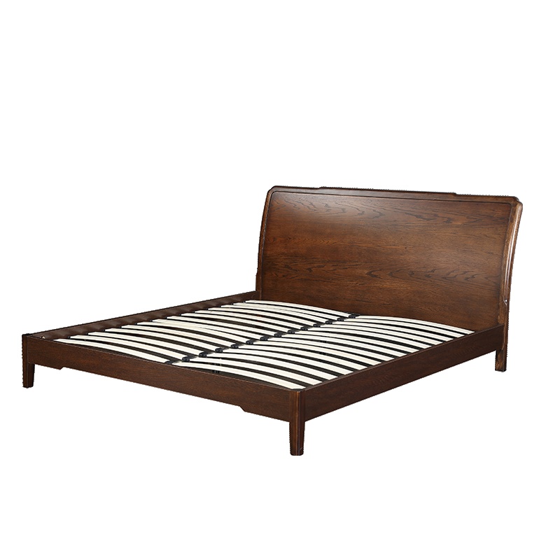 A家家具床 现代中式双人床单人床实木框架床架子床高箱储物1.5米1.8米床春晓古韵卧室家具春晓系列木质 G001