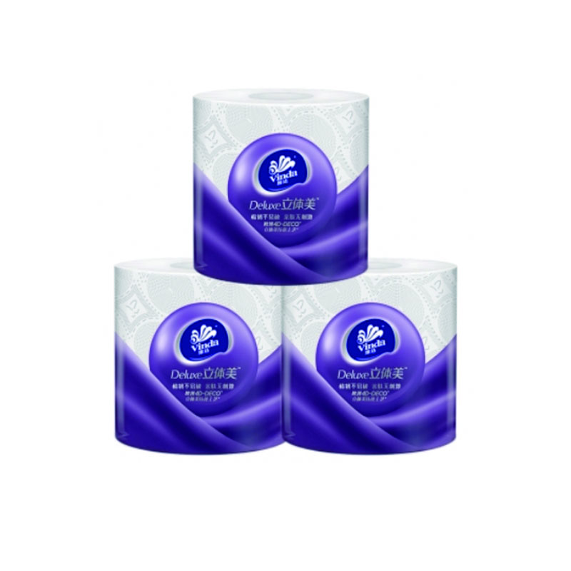 LTSM 维达纸巾v4686超韧4层立体美压花163克10卷有芯卫生纸手纸卫生间用纸