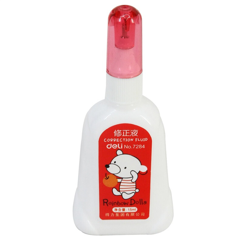 得力(Deli)7284修正液 颜色随机(红/蓝/绿)(单位:只)