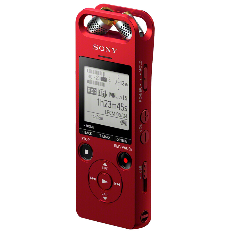 索尼(Sony)ICD-SX2000 16G红色 录音笔 蓝牙连接高清专业降噪
