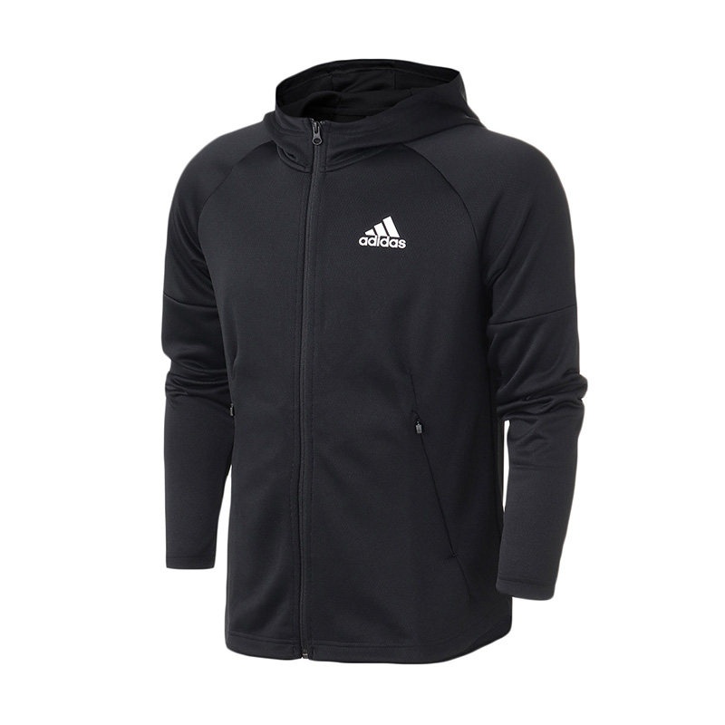 阿迪达斯(adidas)2018新款男士休闲运动服透气防风连帽夹克外套DH9072