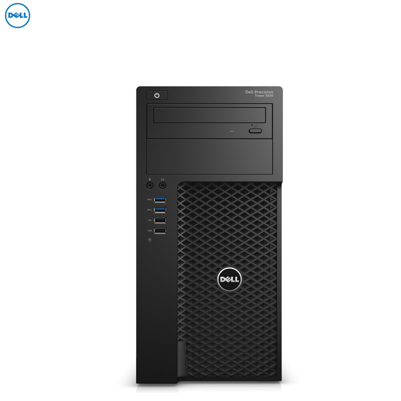 戴尔(DELL)T3620服务器至强XeonE3-1225V5 3.3HGZ 四核 2*16G-DDR4 2T SATA+256GSSD 刻录 P4000 P2717H+音箱 3年