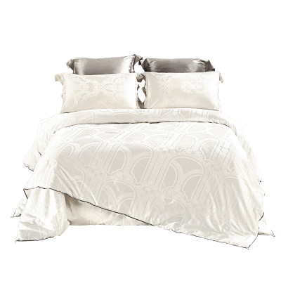 水星(MERCURY)家纺 100%蚕丝二合一子母被提花蚕丝冬被芯200cm×230cm斜纹纯色被子