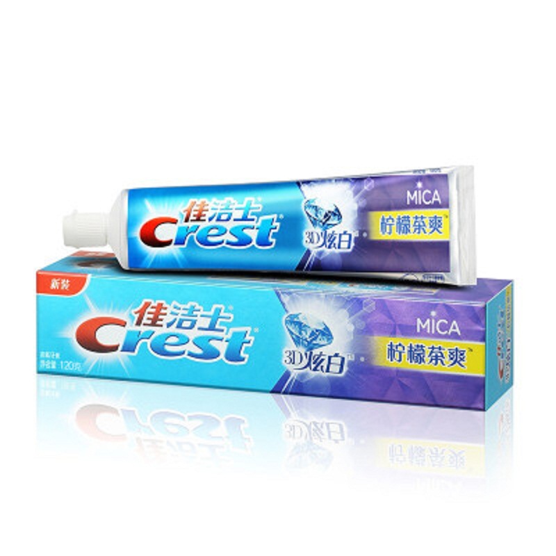 佳洁士(Crest) 3D炫白柠檬茶爽 牙膏 120g (单位：支)