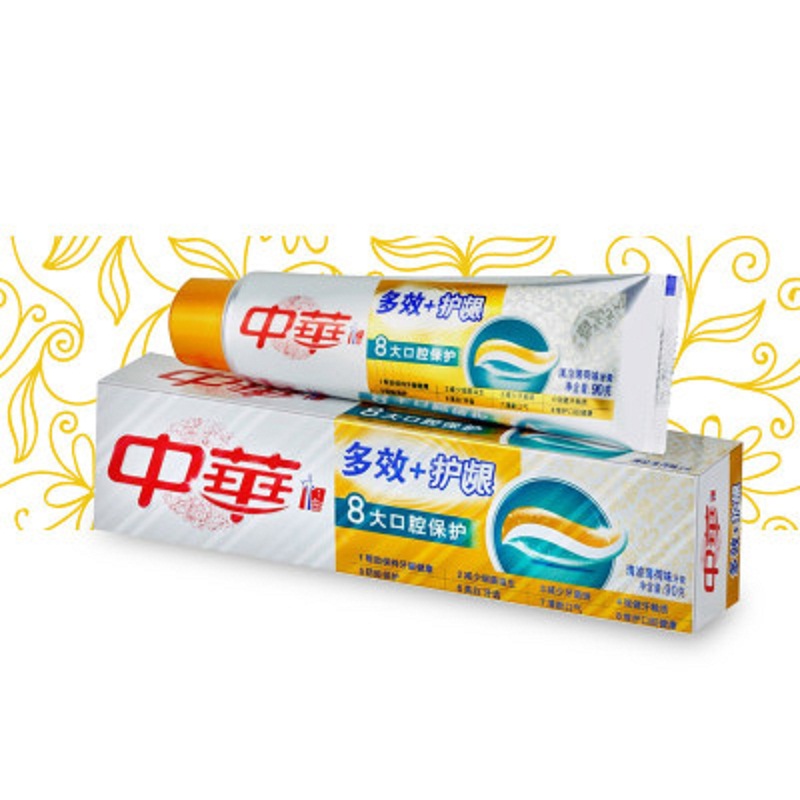 中华 多效+护龈清新薄荷味牙膏 90g（单位：支）