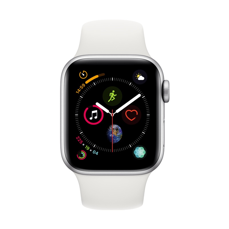 Apple Watch Series4 智能手表(GPS 40毫米 银色铝金属表壳搭配白色运动型表带)