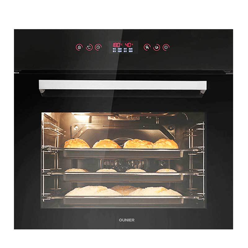 欧尼尔(OUNIER)DS600A镶内嵌入式电烤箱烘焙机多功能家商用70L大容量全自动智能一体触控式电脑式内嵌烘焙电烤箱