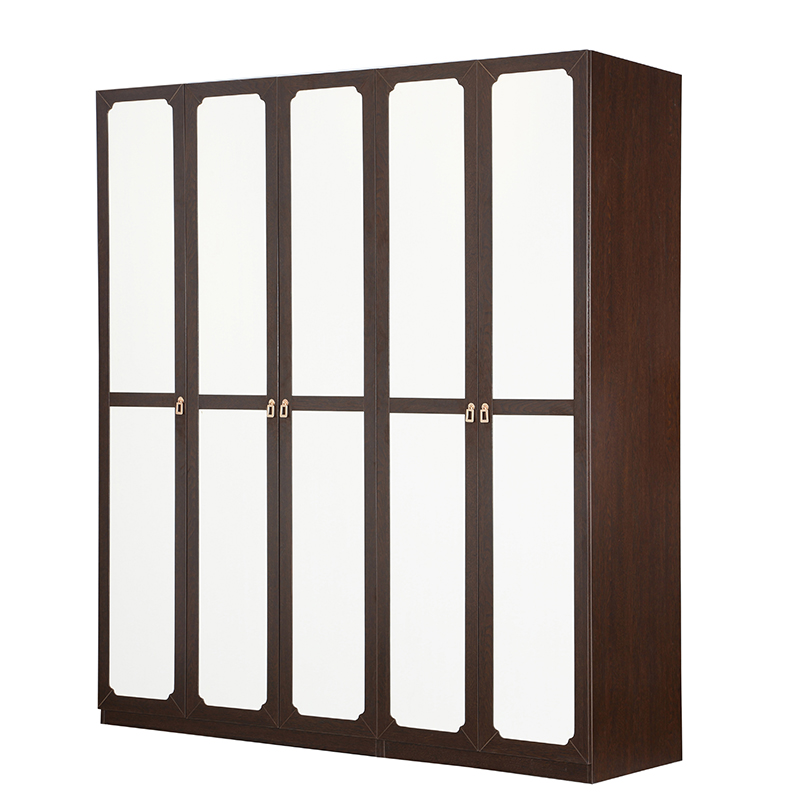 A家家具 衣柜 木质衣柜实木框架两门三门衣柜子衣橱五门大衣柜整体卧室家具亚梨木春晓系列 G050-A/G050-C