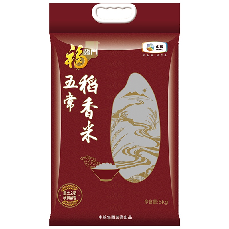 福临门 优质大米 五常稻香米5kg/袋 中粮出品