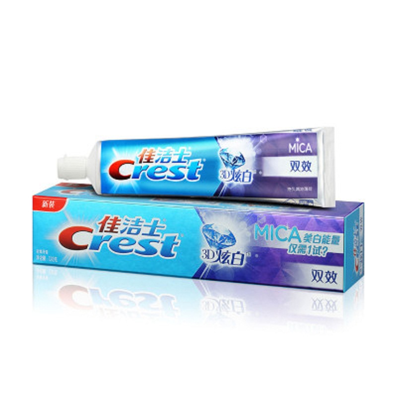 佳洁士(Crest) 3D炫白 双效 牙膏 120g(单位:支)