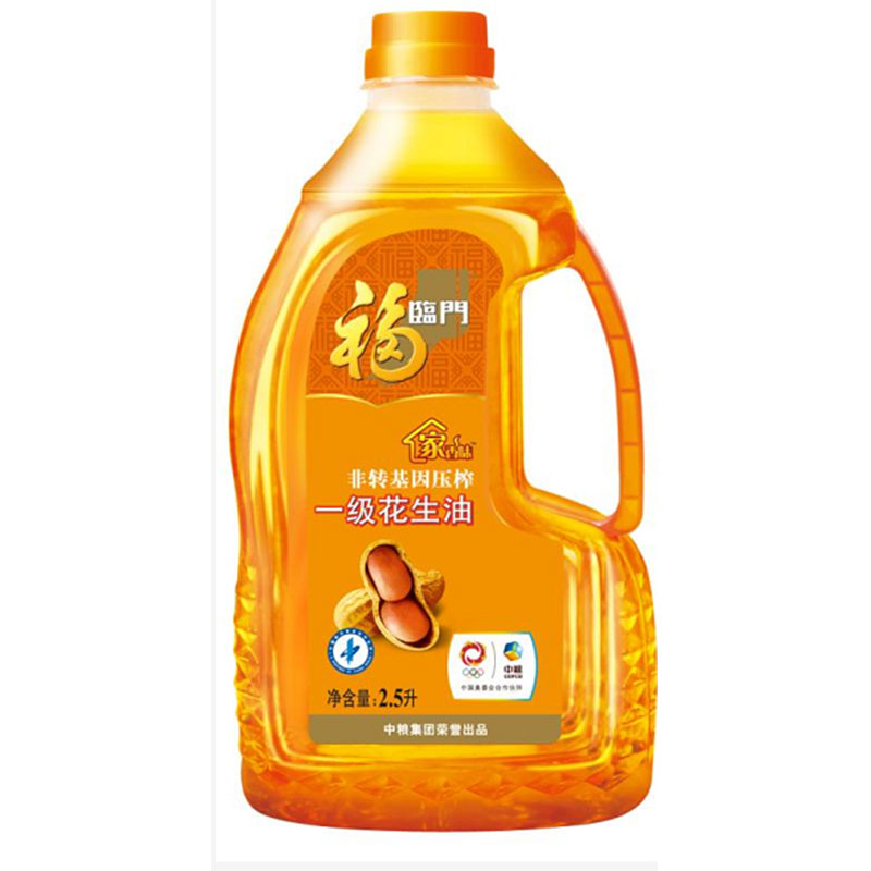 中粮 福临门 非转基因 一级压榨花生油 2.5L (单位:瓶)