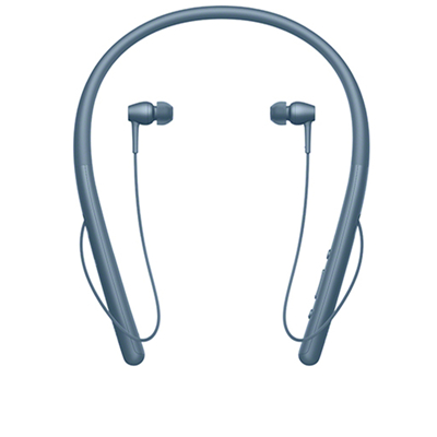 索尼(SONY)WI-H700 (月光蓝色)颈挂式无线立体声蓝牙耳机 贴心磁扣 来电震动提醒
