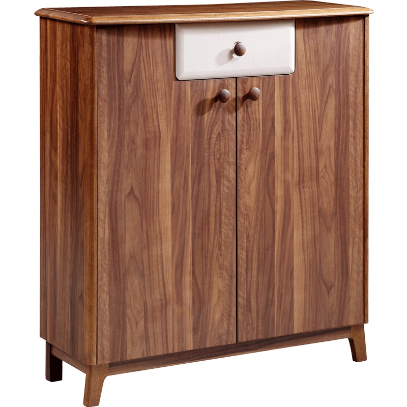 A家家具 鞋柜 客厅家具 简约现代胡桃木北欧风格鞋柜木质 U511