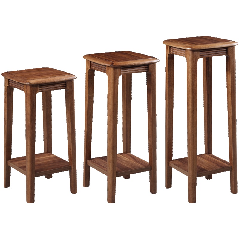 A家家具 花架/花几 宜家风格时尚耐用木质 客厅家具 原木色 U340