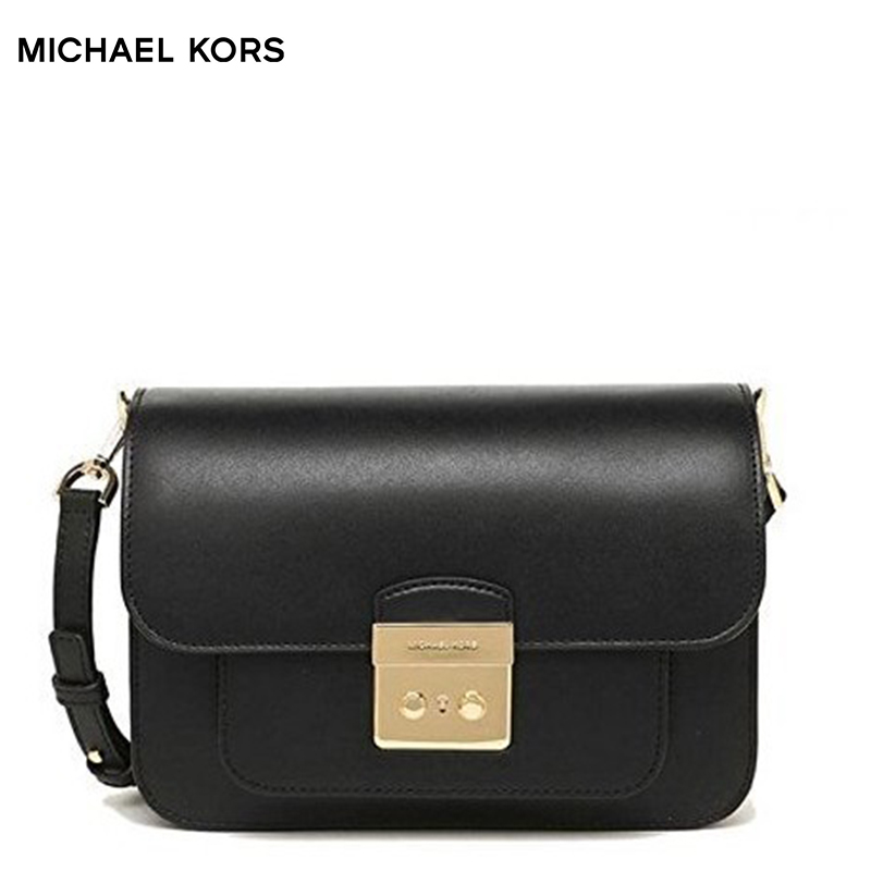 迈克·科尔斯(MICHAEL KORS) MK 女士Sloan系列 大号牛皮女士包盖式单肩包斜挎包 女包 软