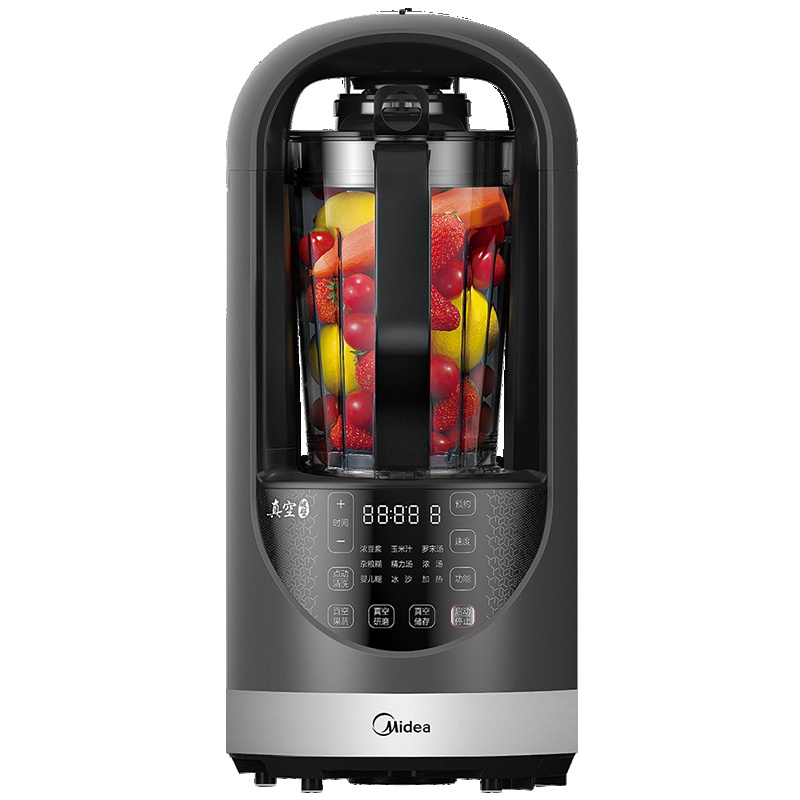 美的(Midea) 破壁机 MJ-BL1507A 智能真空360度立体加热 精准触控精钢6叶破壁刀 1.75L