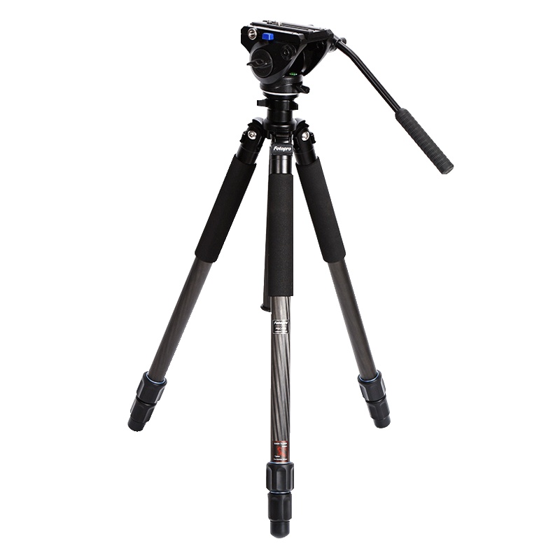富图宝(Fotopro) PGC-783+MH-7S 碳纤维摄影摄像机三脚架 单反照相机三角架 液压云台套装