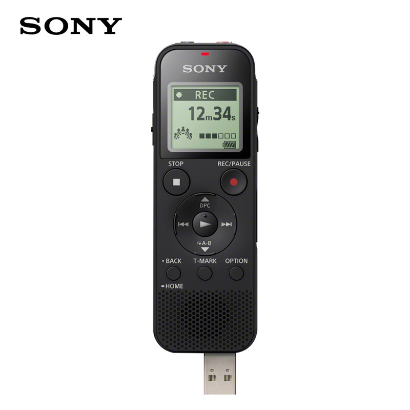 【精选】索尼（SONY） 数码录音笔便携式学习型录音棒支持线性录音ICD-PX470 4GB