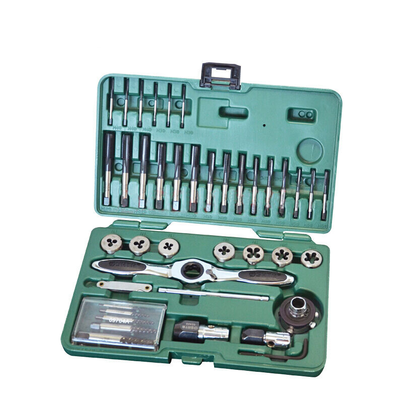 [苏宁自营]sata世达工具组合装 高速钢粗牙丝锥板牙套装 螺纹攻丝锥钻组套