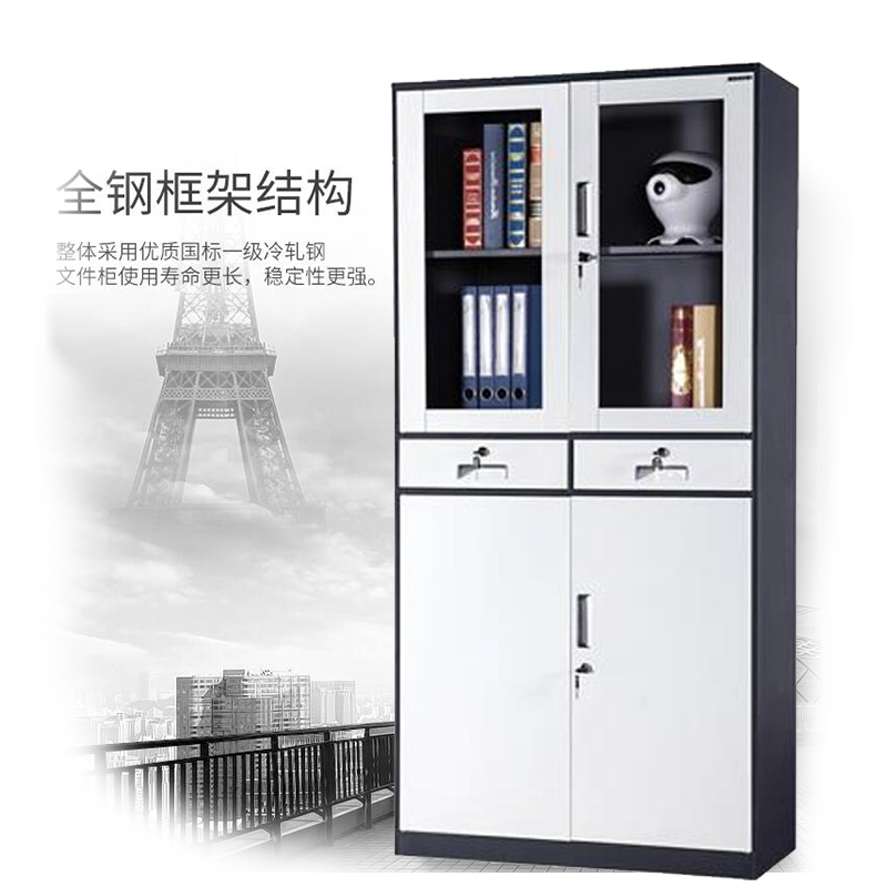 立美 套色等器文件柜 0.6mm-0.7mm优质冷轧钢板 LM-YM-007 900*390*1850