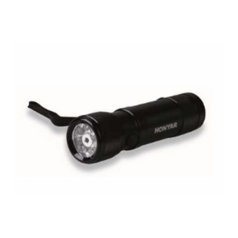 鸿雁 HONYAR LED-SD04-P 铝合金手电筒 8LED+1镭射,3节AAA