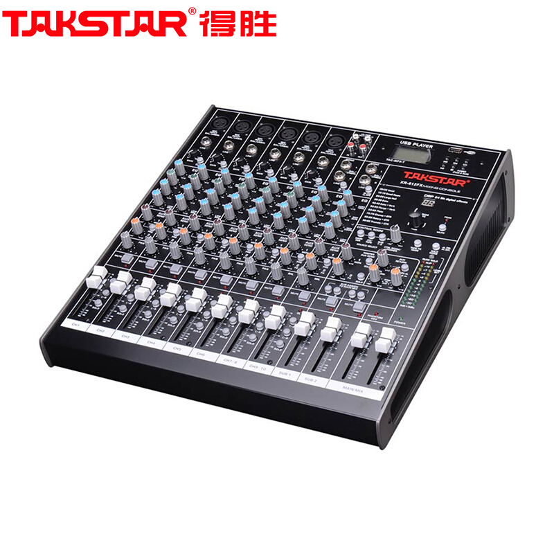 [精选]得胜(TAKSTAR) XR-612FX 12路调音台 100个预设 6个XLR和 TRS平衡 输入接口