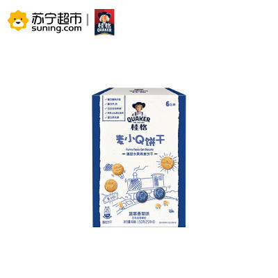 桂格(QUAKER)儿童麦小Q 蓝莓香草味25克*6包