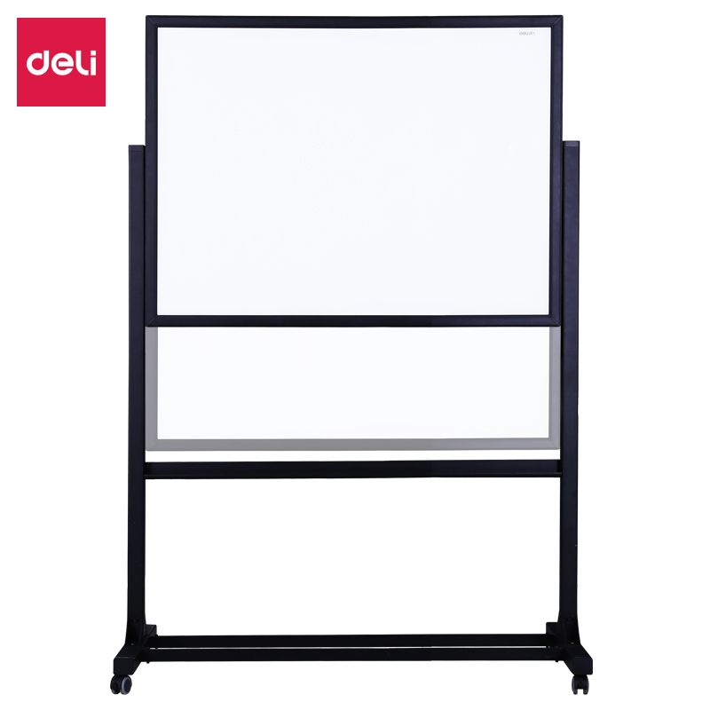 得力(deli) 33524 气动升降磁性玻璃白板1200*900mm 黑色 (单位:块)