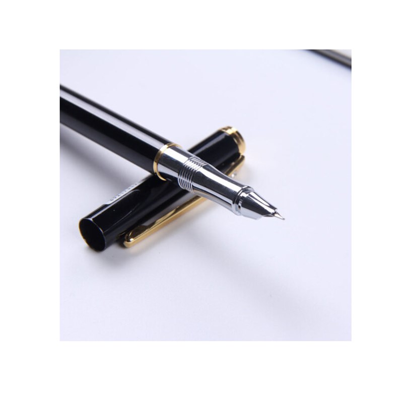 得力(deli) S684 学生钢笔特细 0.38mm钢笔金属练字钢笔活塞吸墨钢笔 混色 12支装