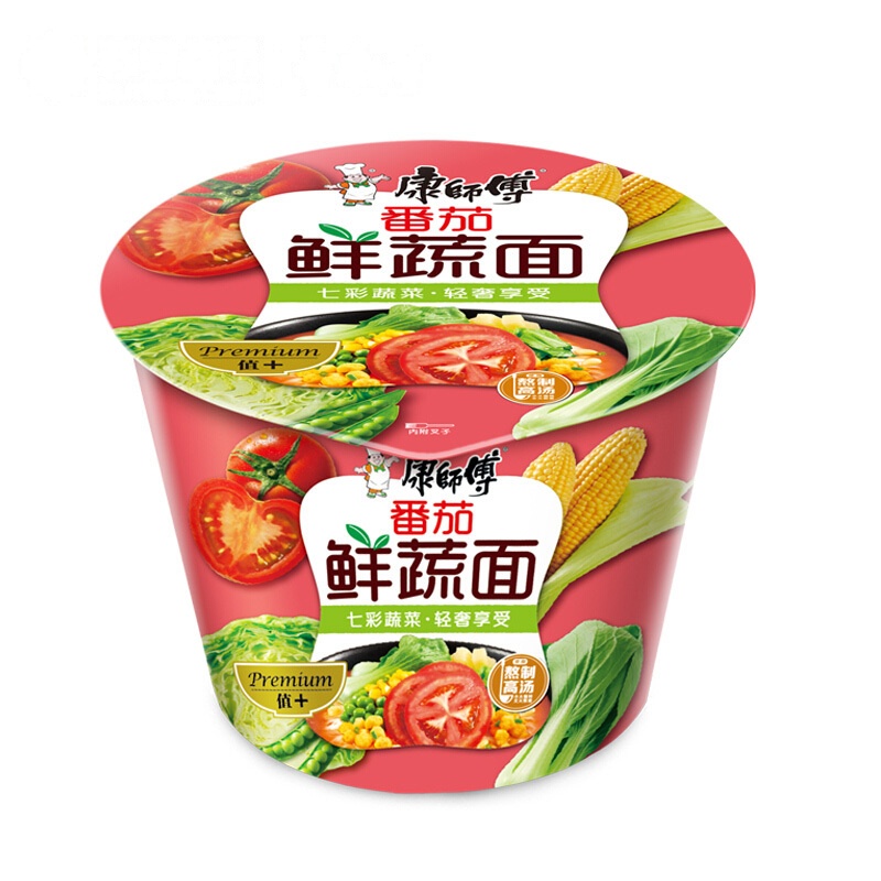 康师傅番茄鲜蔬面109g/桶