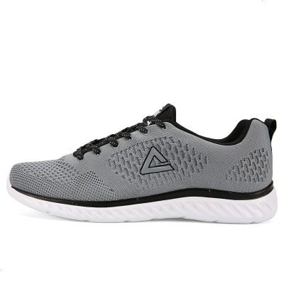 匹克(PEAK)男跑鞋秋上新减震跑步鞋男子网面一体织轻便易弯折休闲运动鞋