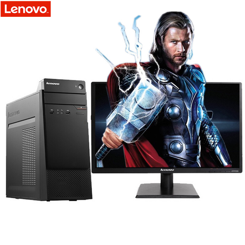 联想(Lenovo)扬天M6201K 20.7英寸商用台式电脑(I3-7100 4G 500G 无光驱 WIN10)