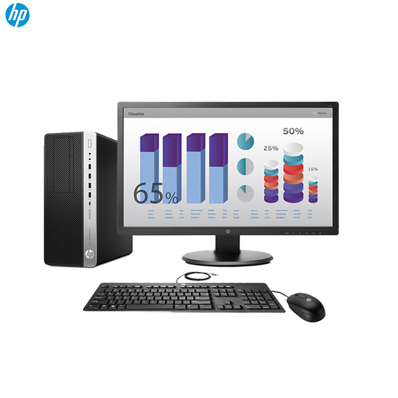 惠普(HP)680 G3商用台式电脑 21.5寸( I7-7700 8G 1TB 128G DVDRW Win10)