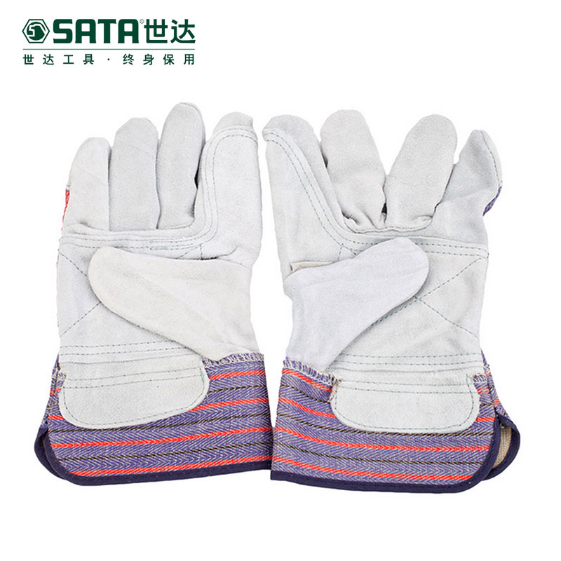 世达(SATA)经济型半皮手套L FS0101(12双/打)