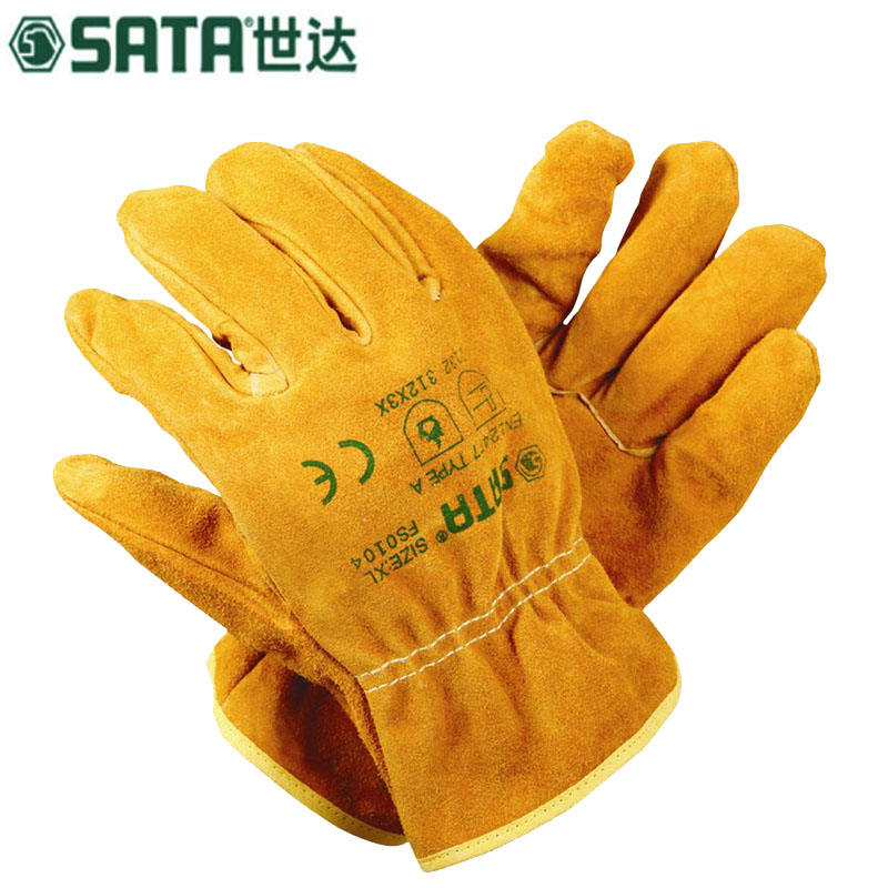 世达(SATA)经济型全皮手套L FS0103(12双/打)