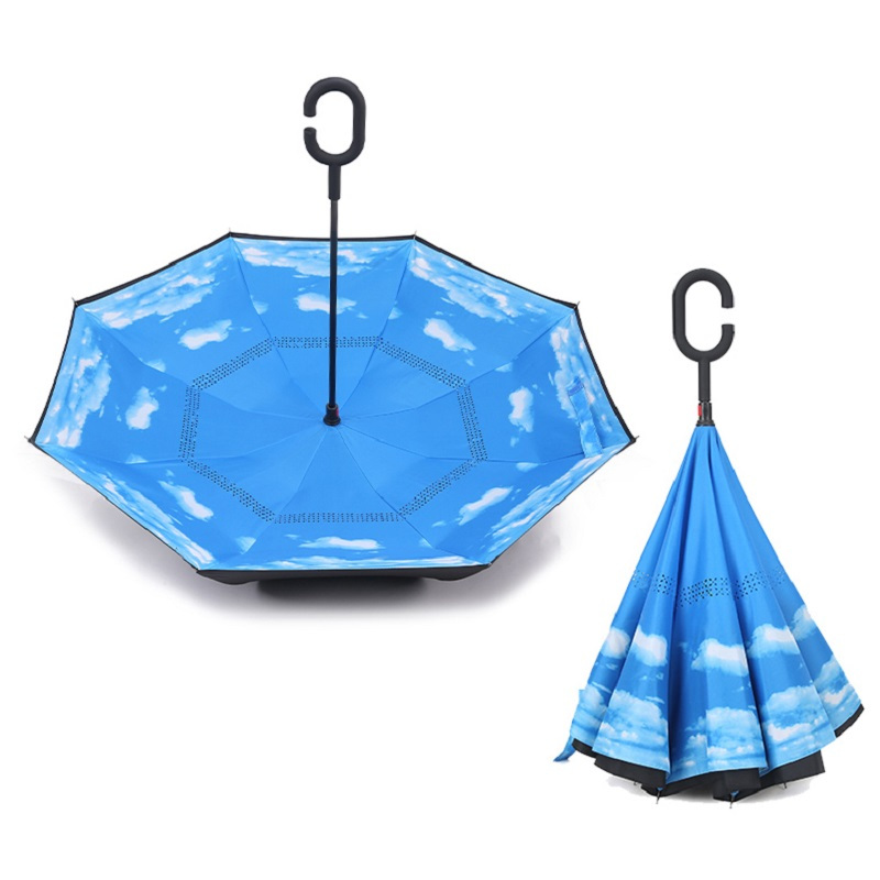 反向伞 SCP-725 双层反向免持式汽车晴雨伞 (价格为单件价格,起订量100件,不足起订量不发货)