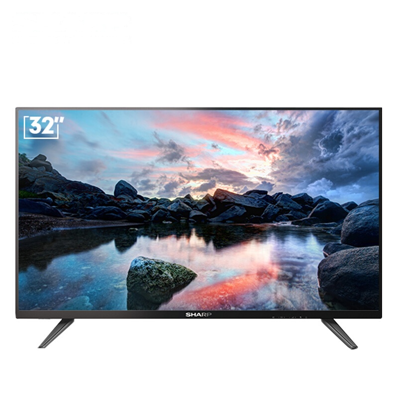夏普 (SHARP)2T-C32ACZA 32英寸 1GB+8GB 金属边框 安卓智能网络液晶高清平板电视（黑色）