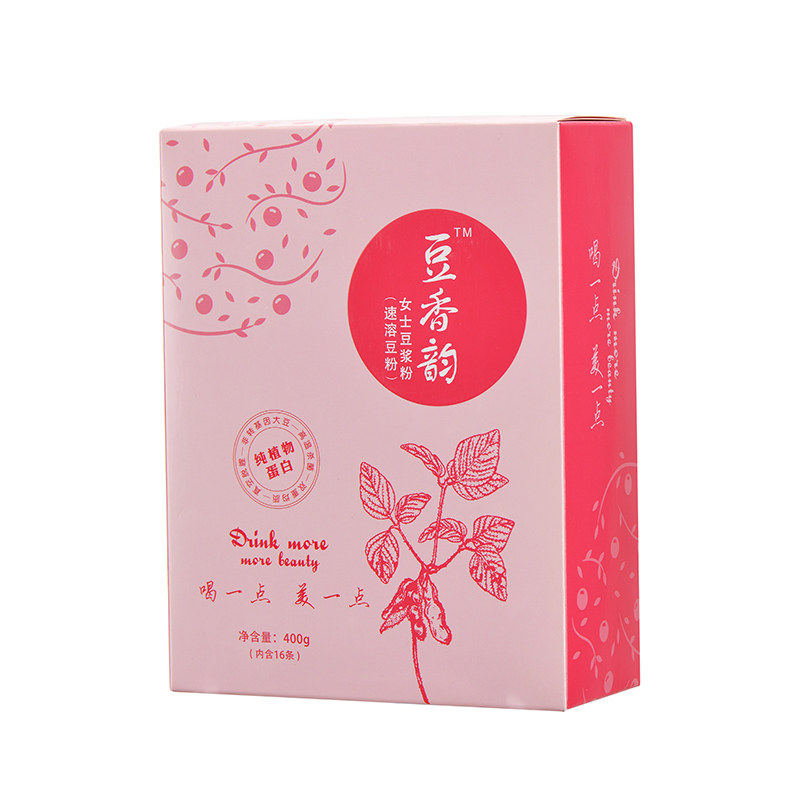 豆香韵创意女士豆浆粉盒装速溶豆浆便捷营养早餐400g(独立包装)