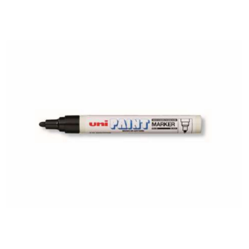 三菱 Mitsubishi PX-20(黑色) 三菱粗头(2.2-2.8mm)油漆笔PX-20黑色，1支