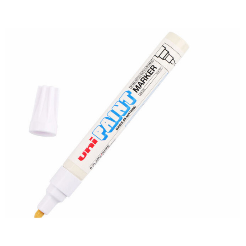 三菱 Mitsubishi PX-21(白色) 三菱细头(0.8-1.2mm)油漆笔PX-21白色,1支