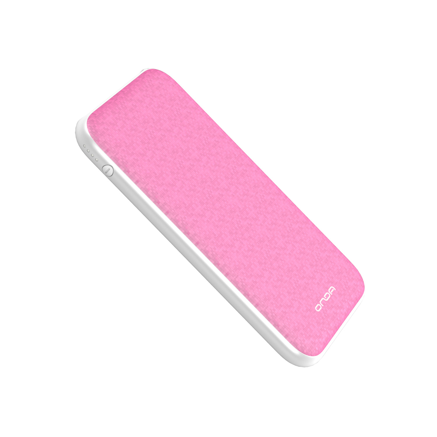 昂达N50T充电宝双接口5000毫安超薄迷你通用大容量手机移动电源粉色