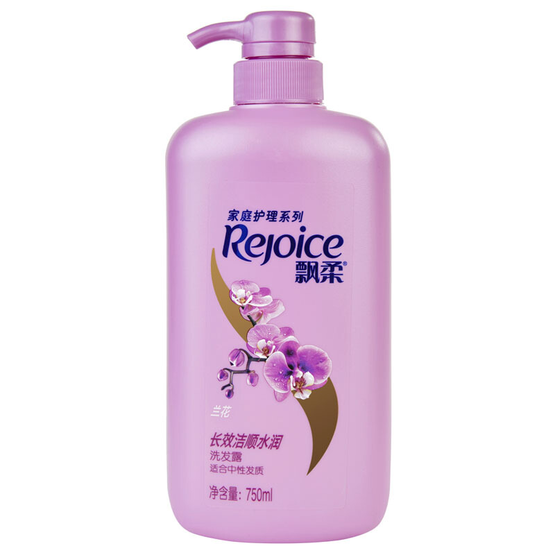 飘柔(Rejoice)家庭护理兰花长效洁顺水润洗发露750ml