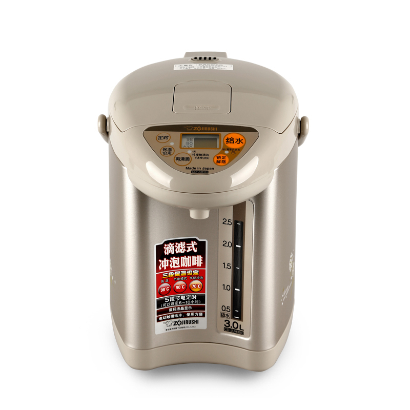 象印/ZOTIRUSHI 电热水瓶新款D-JUH30C日本进口家用保温烧水壶 3L 粉红色