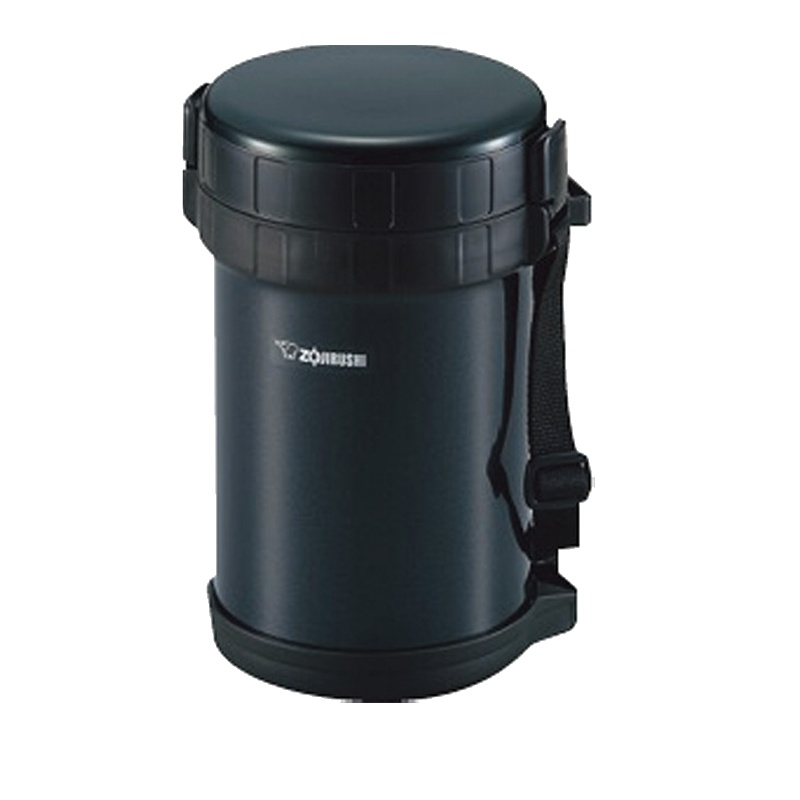 [产自泰国 ]象印(ZOJIRUSHI) 象印 通用保温饭盒保温杯保温壶 2.0L 黑色304不锈钢 2000ML