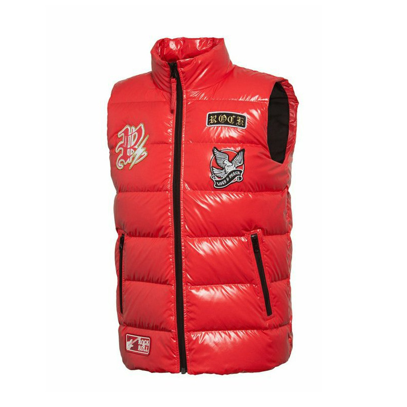 李宁(LI-NING) 15冬季 男马甲运动生活修身型羽绒马甲运动羽绒服 茄汁红AMRK059-2