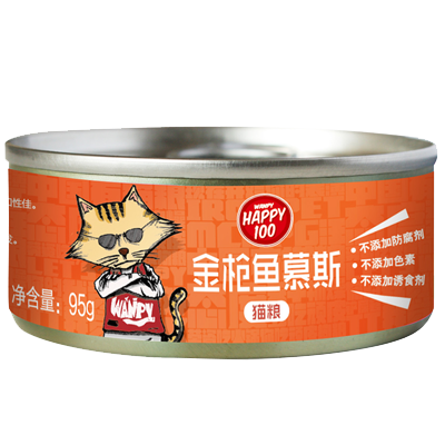 Wanpy顽皮猫罐头猫用金枪鱼慕斯罐头95g猫零食猫湿粮拌饭营养食品